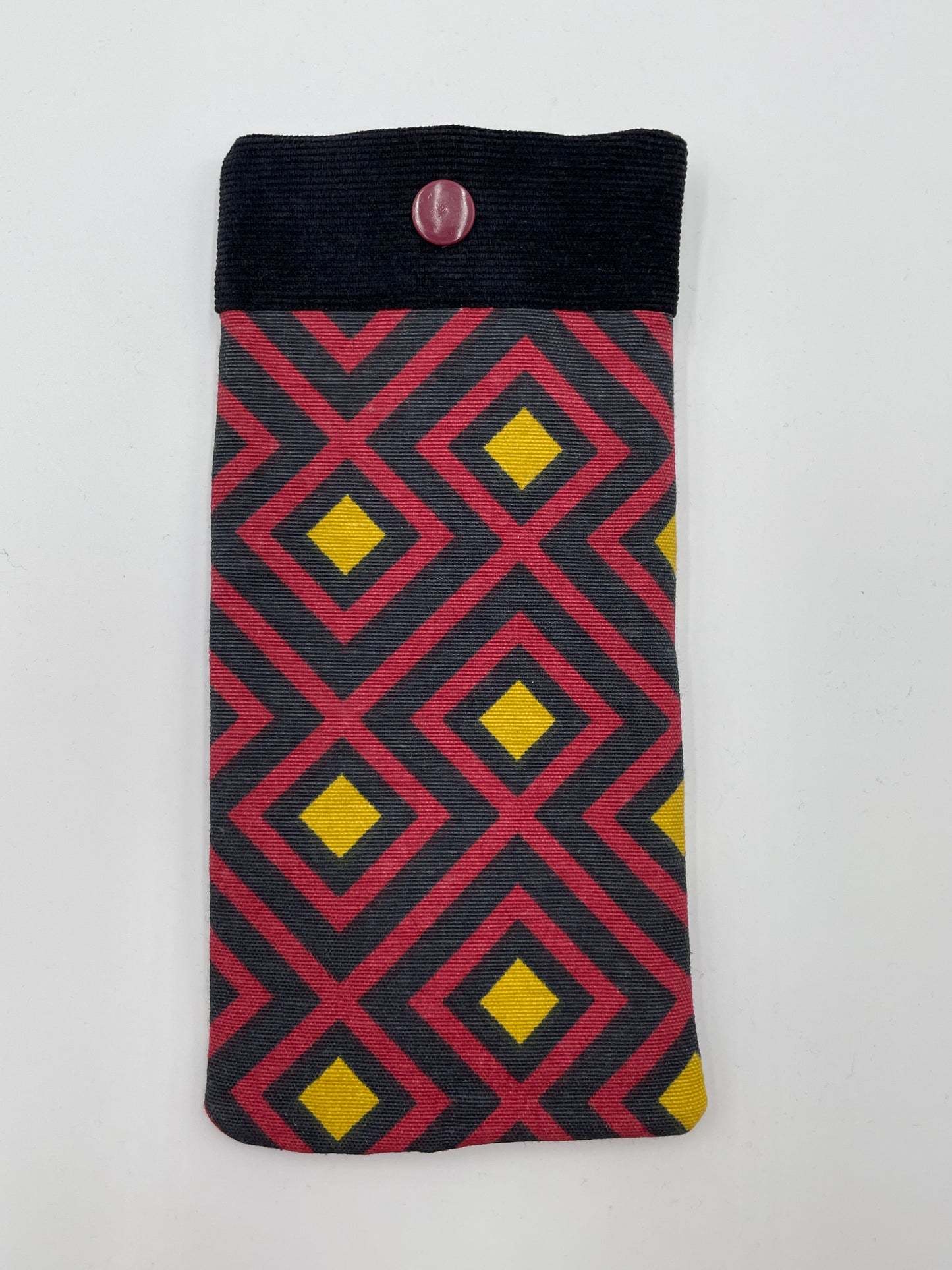 Etui à lunettes - Motifs ethniques et Velours noir