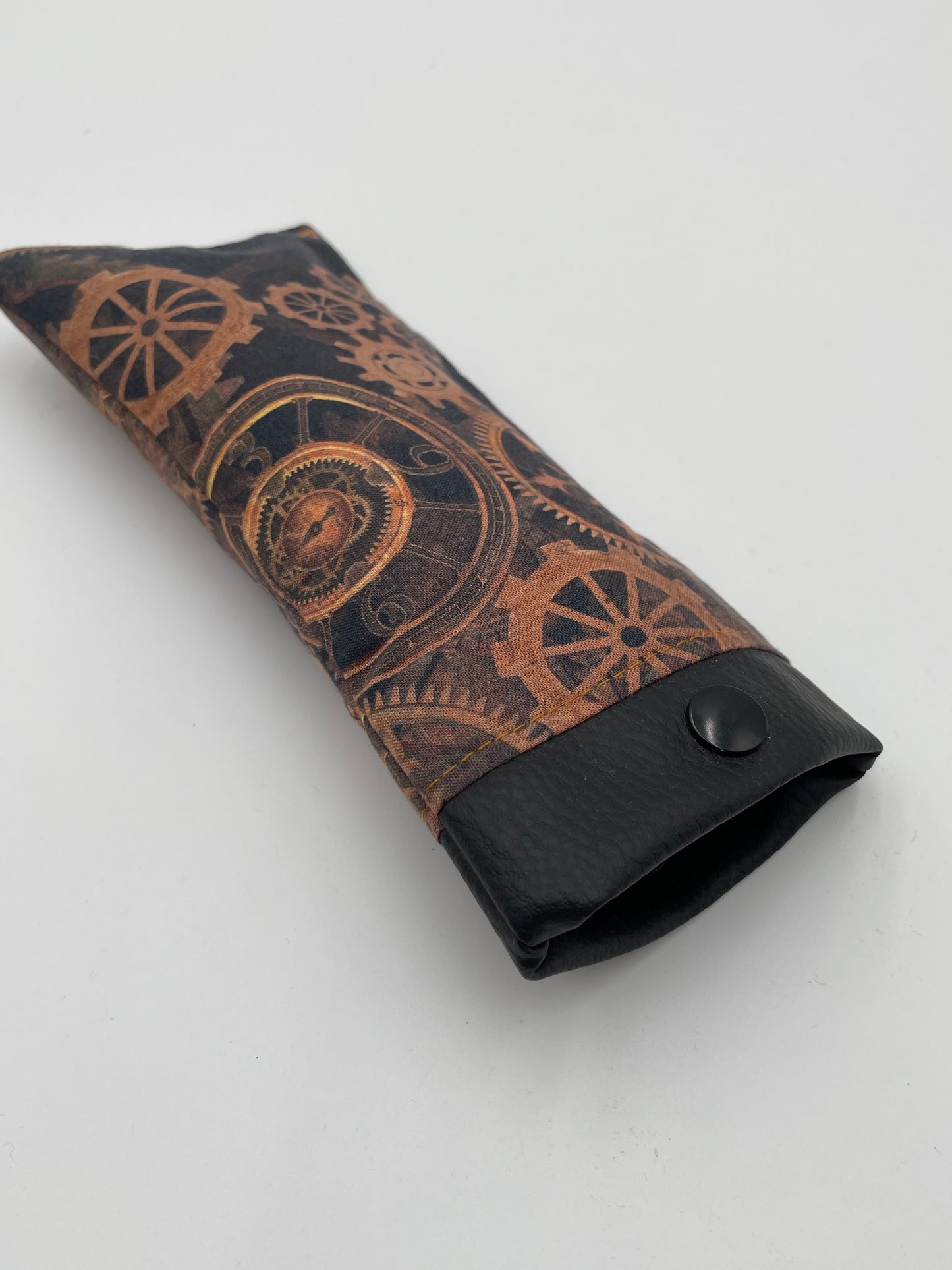Etui à lunettes - Rouages et Marron