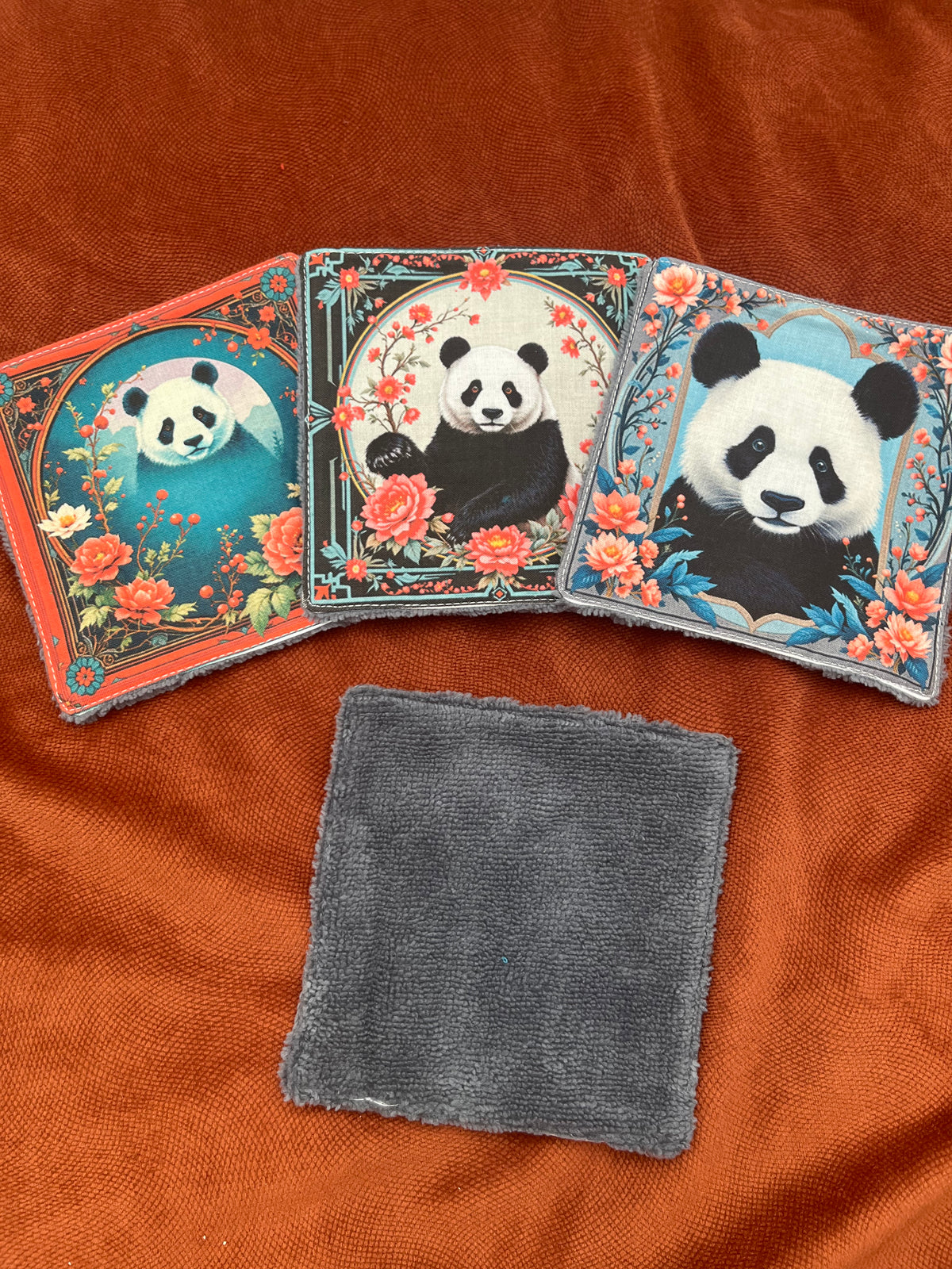 Lot de lingettes - Panda Gris 2