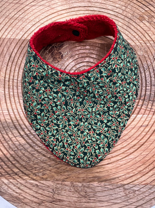 Bavoir Bandana - Houx Rouge