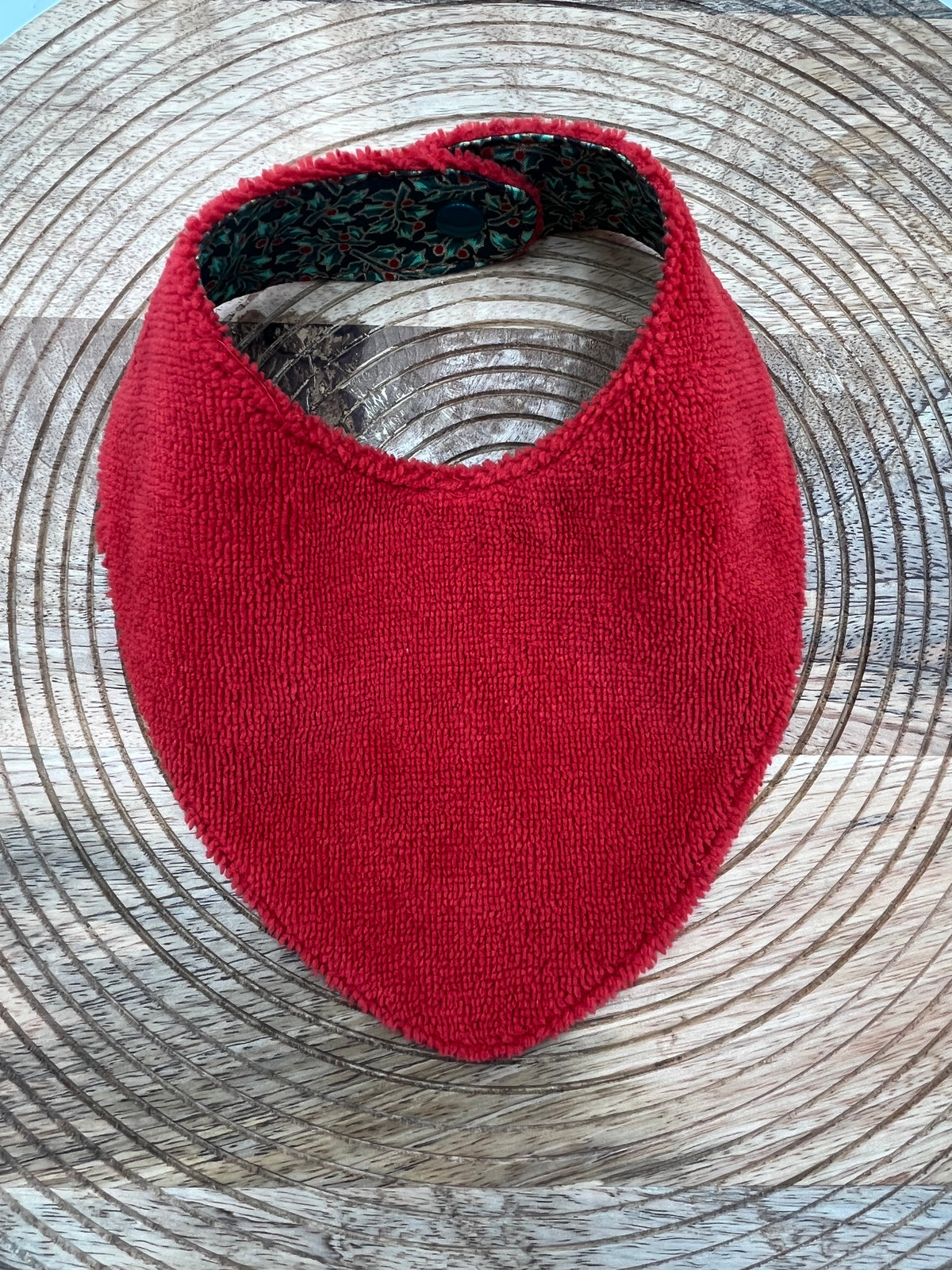 Bavoir Bandana - Houx Rouge