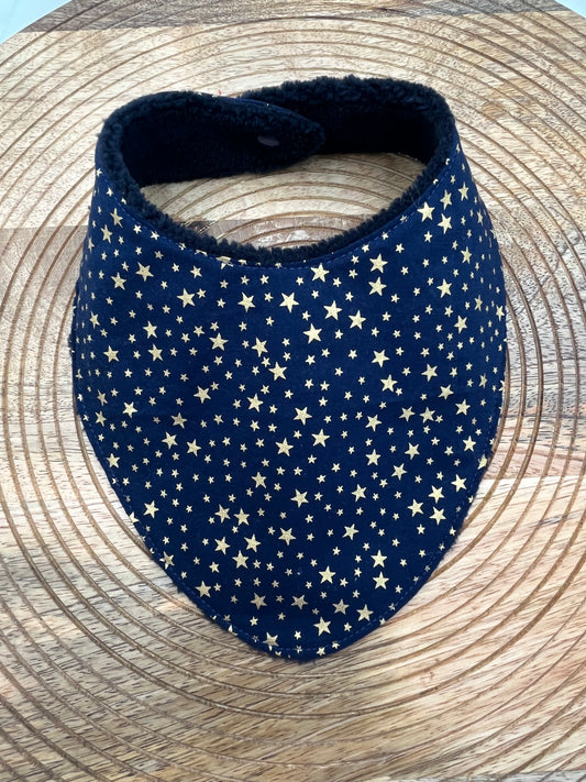 Bavoir Bandana - Etoiles Nuit