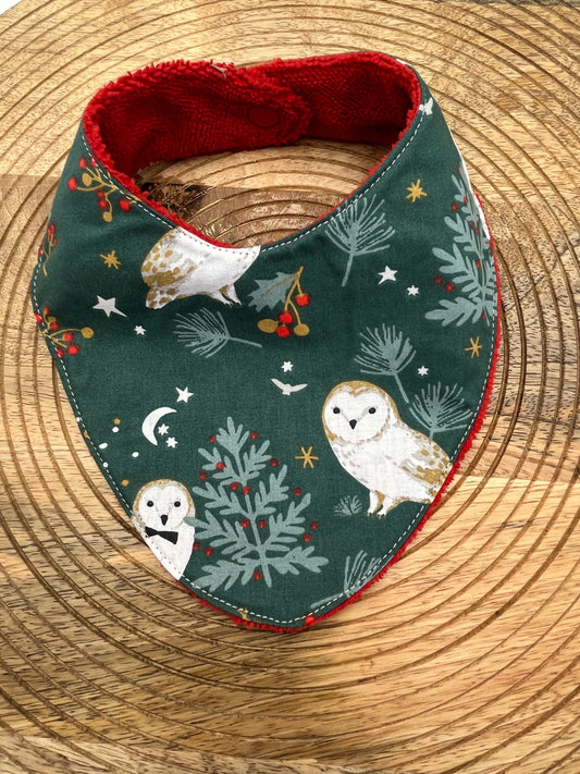 Bavoir Bandana - Chouette Rouge