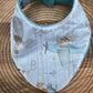 Bavoir Bandana - Montgolfière Menthe