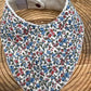 Bavoir Bandana - Fleurs Ecru