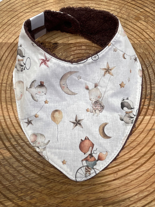 Bavoir Bandana - Renard Marron