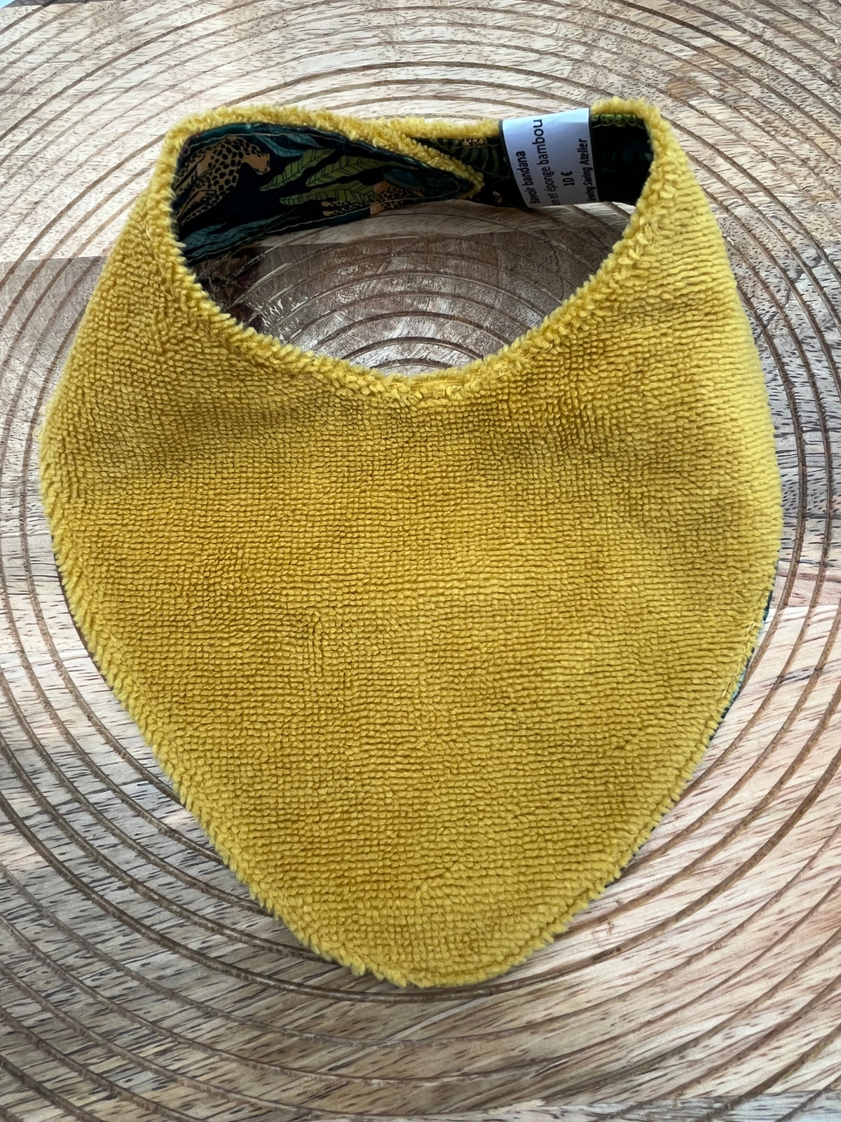 Bavoir Bandana - Jungle Moutarde