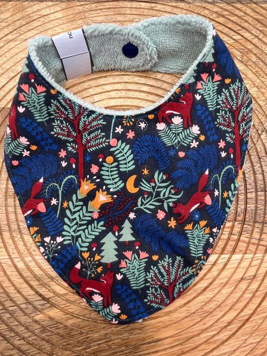 Bavoir Bandana - Animaux Menthe