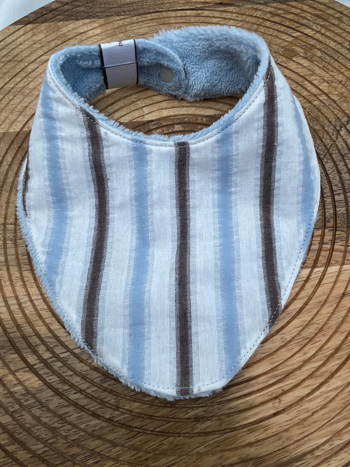 Bavoir Bandana - Rayé Ciel