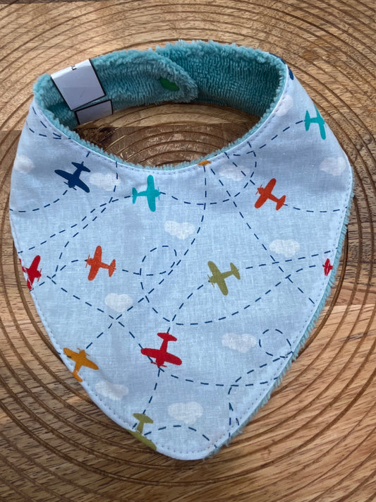Bavoir Bandana - Avions Menthe