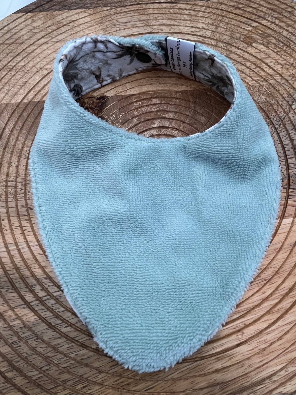 Bavoir Bandana - Dino Menthe