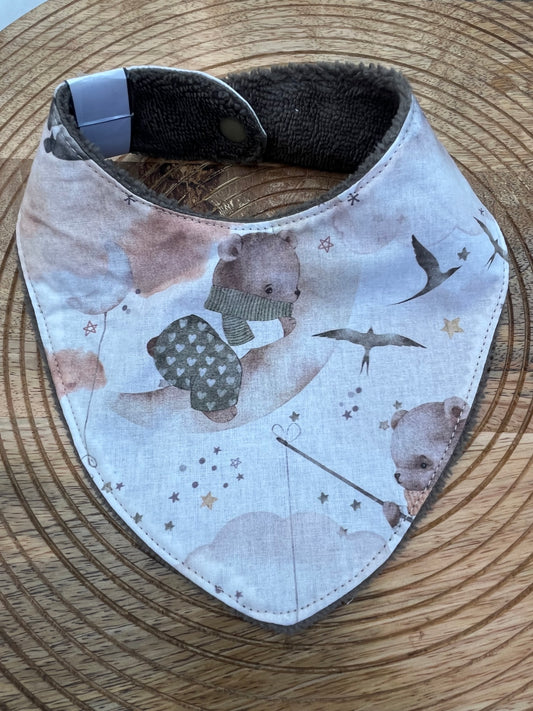 Bavoir Bandana - Ours Marron