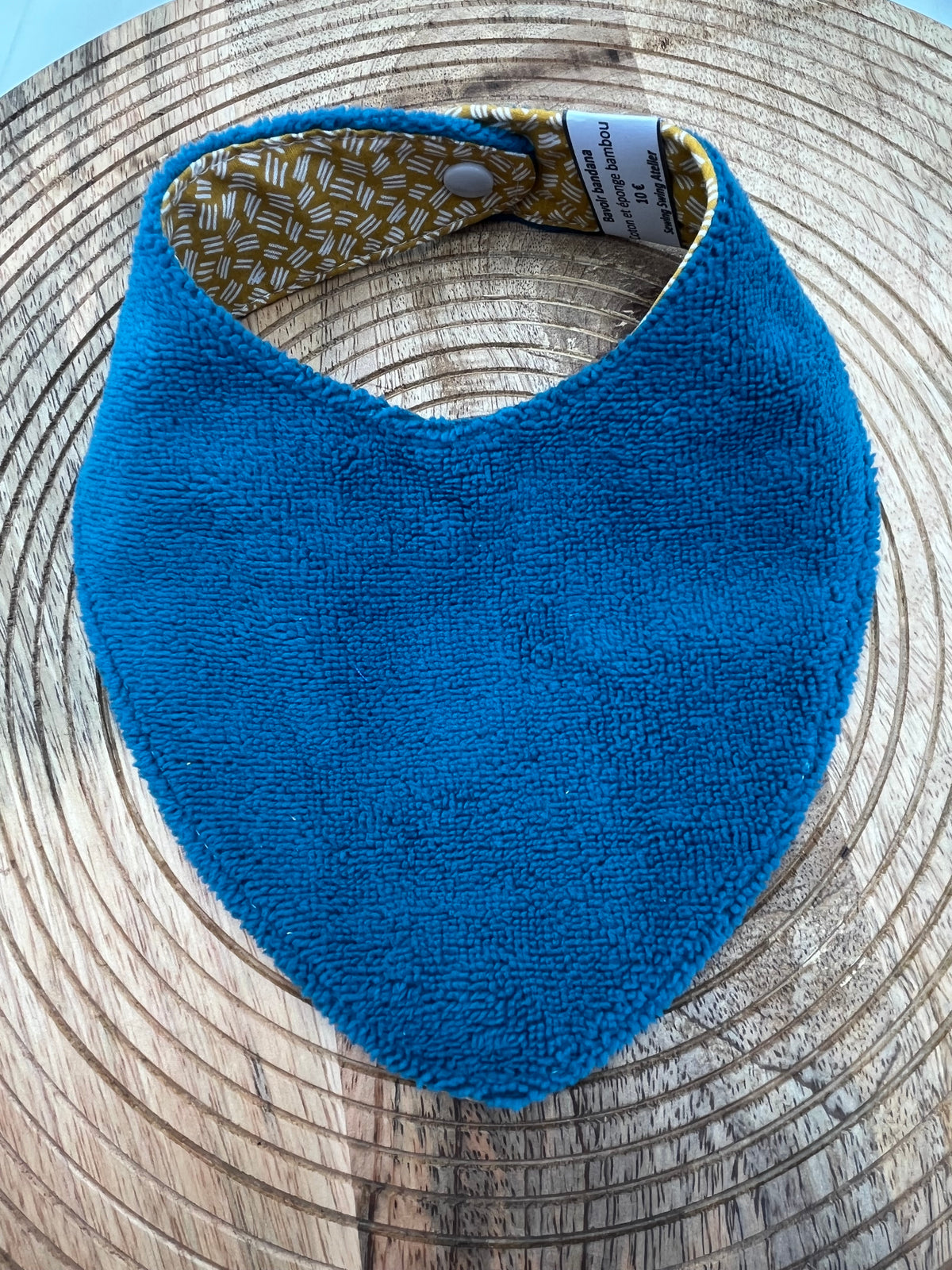 Bavoir Bandana - Moutarde Paon