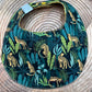 Bavoir rond - Jungle Moutarde