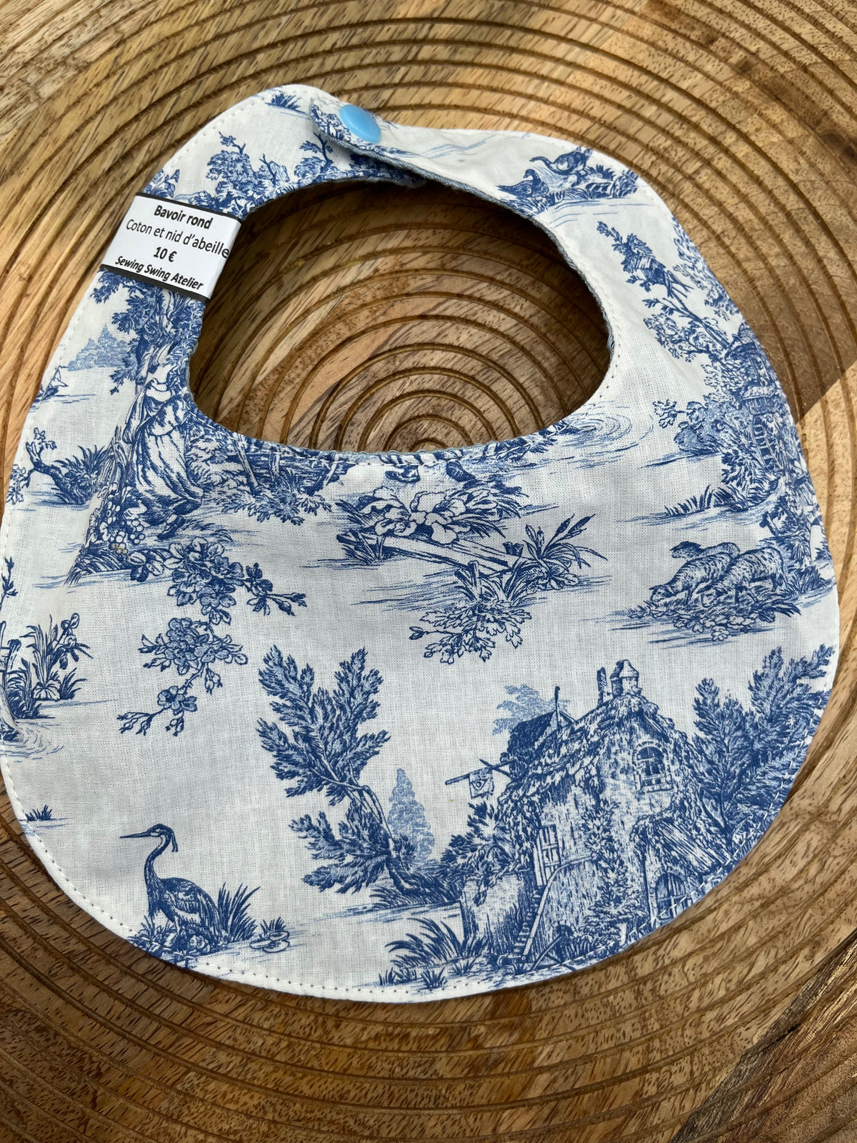 Bavoir rond - Jouy Ciel