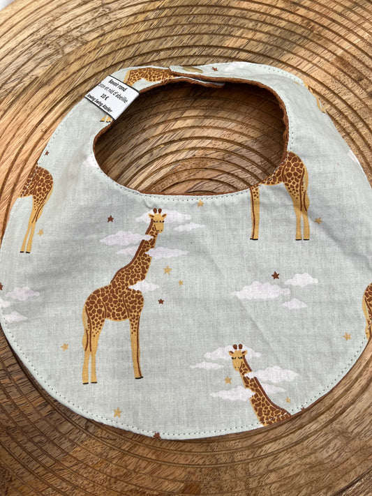 Bavoir rond - Girafes Camel