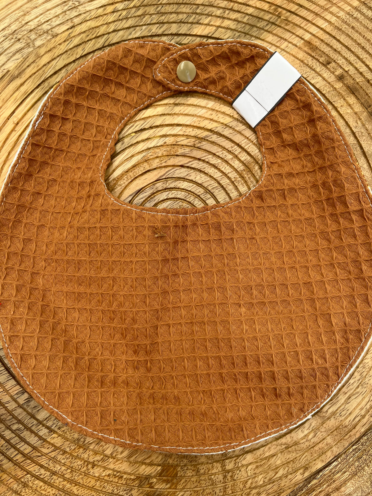 Bavoir rond - Girafes Camel