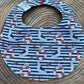 Bavoir rond - Mouettes Cerise
