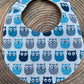 Bavoir rond - Hiboux Camel