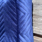 Sac à l'épaule - Velours à Chevrons Bleu