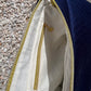 Sac à l'épaule - Velours à Chevrons Bleu