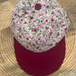 Casquette adulte - Roses et Bordeaux
