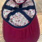 Casquette adulte - Roses et Bordeaux