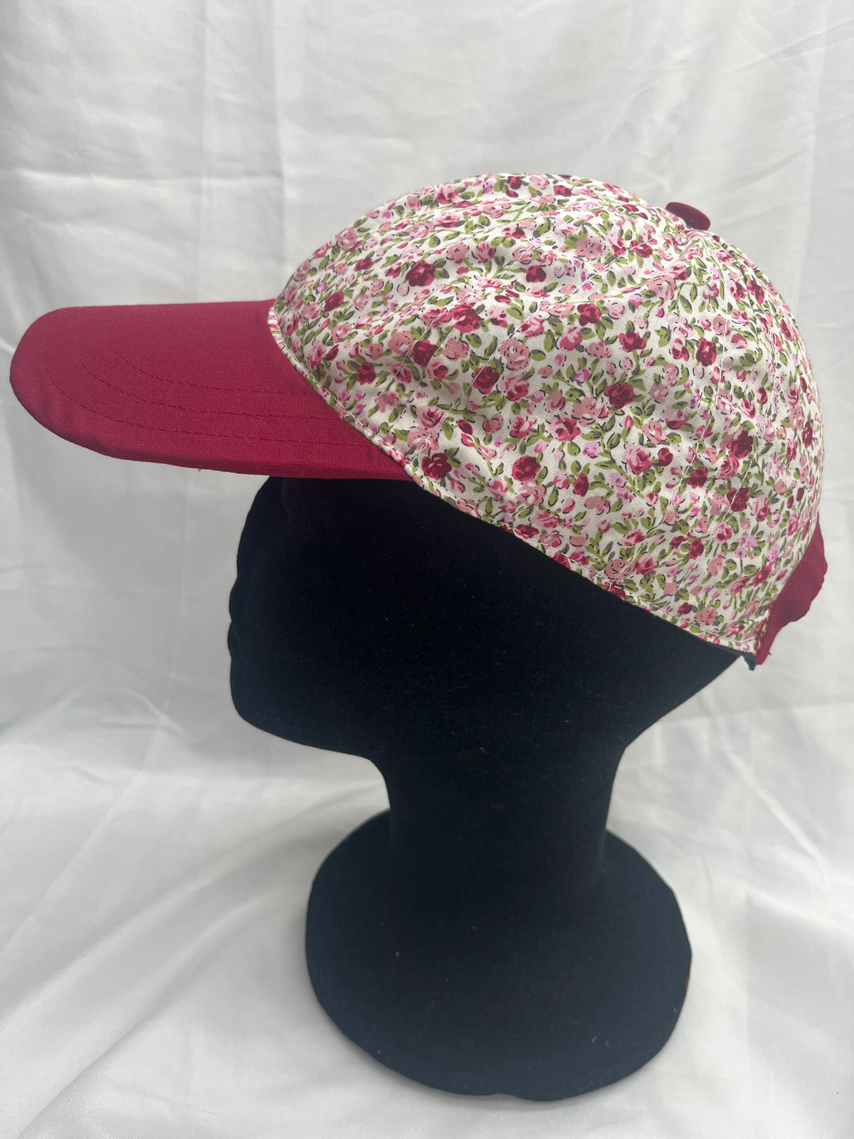 Casquette adulte - Roses et Bordeaux