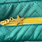 Sac à l'épaule - Velours à Chevrons Vert