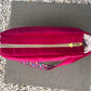 Sac à l'épaule - Velours à Chevrons Fuchsia