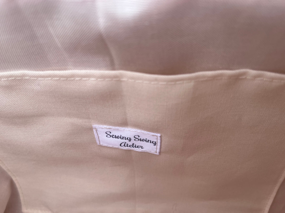 Sac à l'épaule - Velours à Chevrons Noisette