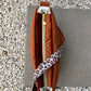Sac à l'épaule - Velours à Chevrons Noisette