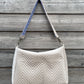 Sac à l'épaule - Velours à Chevrons Taupe