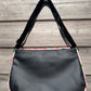 Grand sac à main - Cerises et Simili Noir