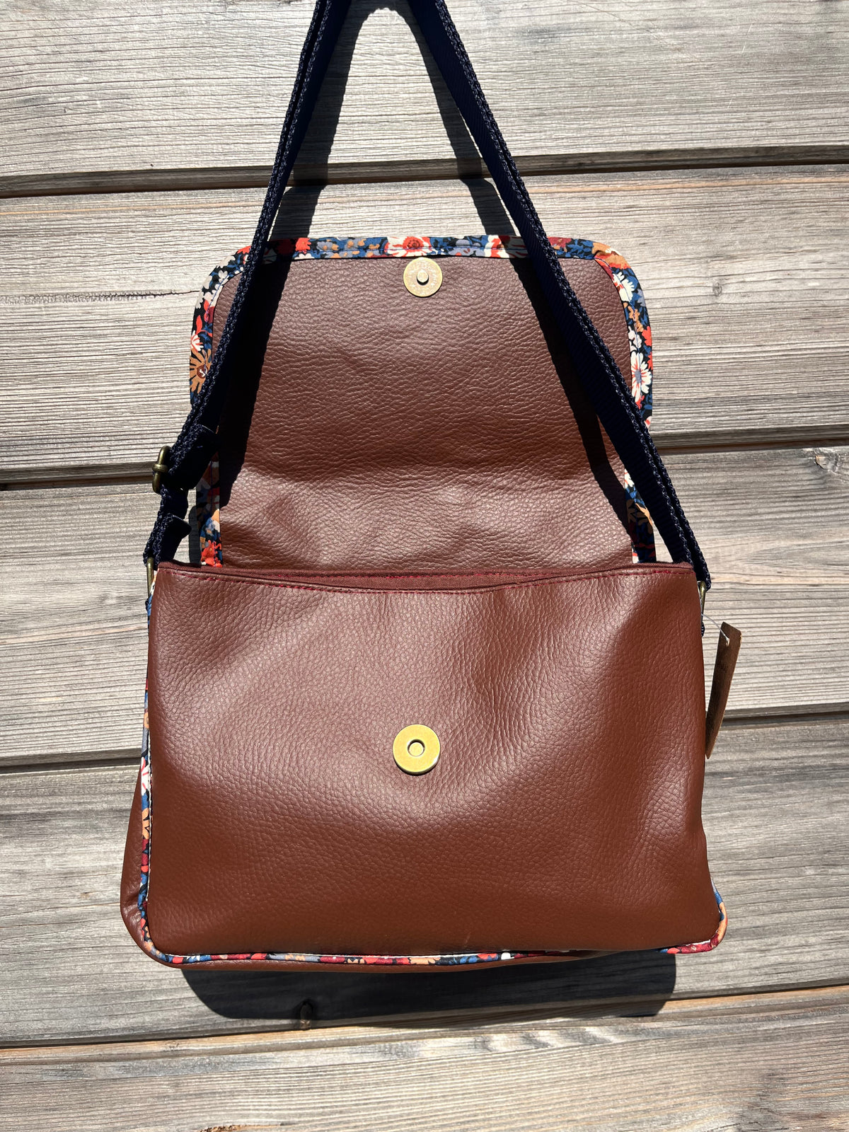 Sac à main en similicuir - Marron