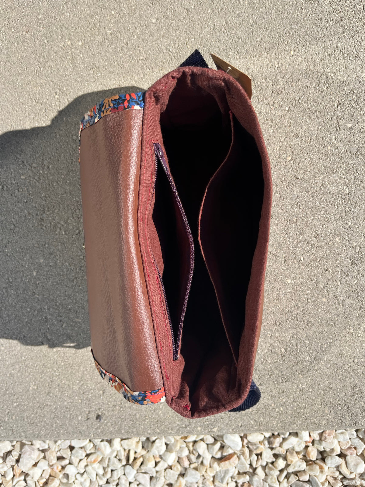 Sac à main en similicuir - Marron