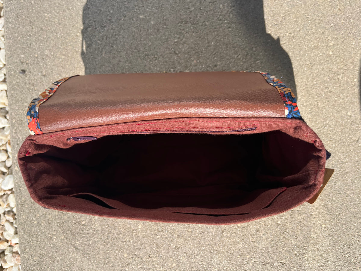 Sac à main en similicuir - Marron