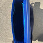Sac à main en coton et similicuir - Eventails et Bleu