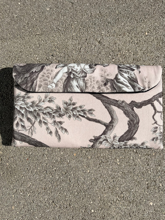Portefeuille long - Jouy Rose et Noir