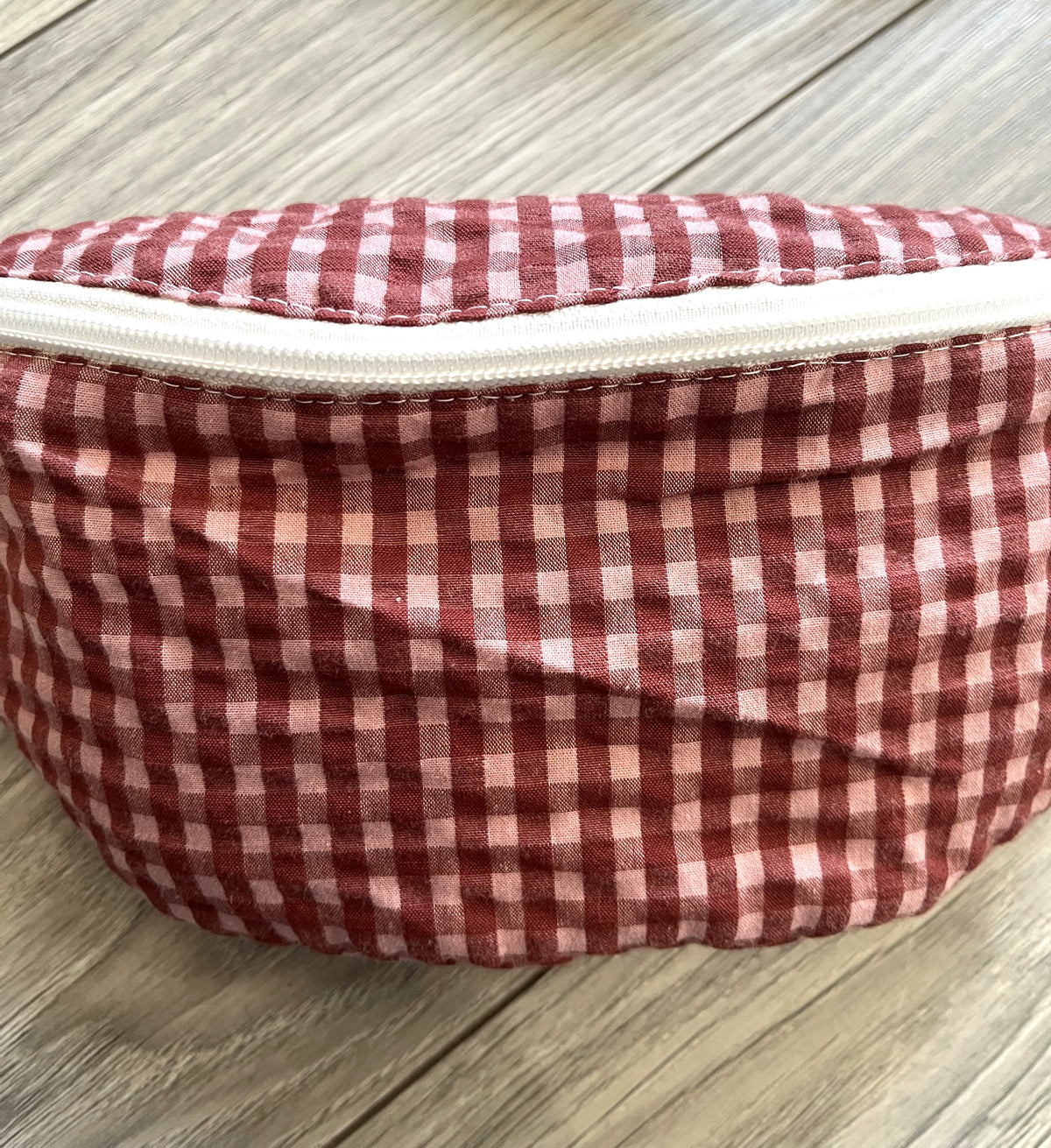 Sac banane adulte - Seersucker Brique