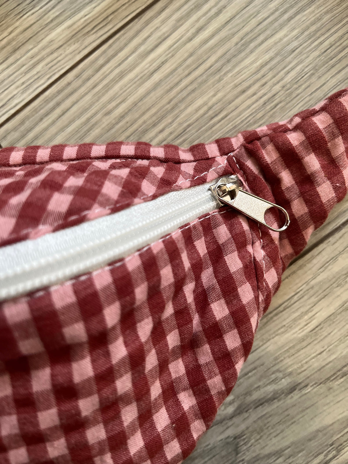 Sac banane adulte - Seersucker Brique