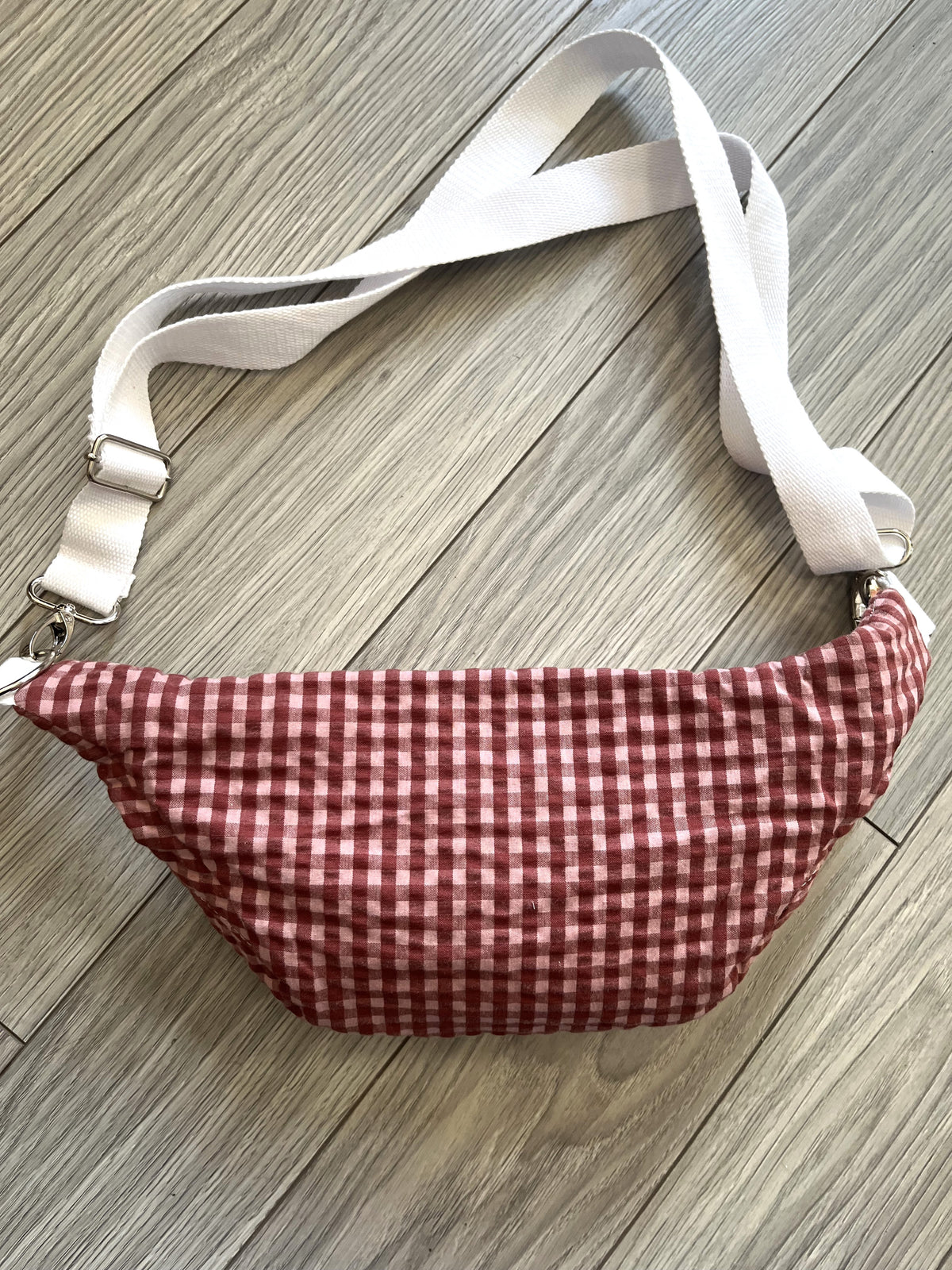 Sac banane adulte - Seersucker Brique
