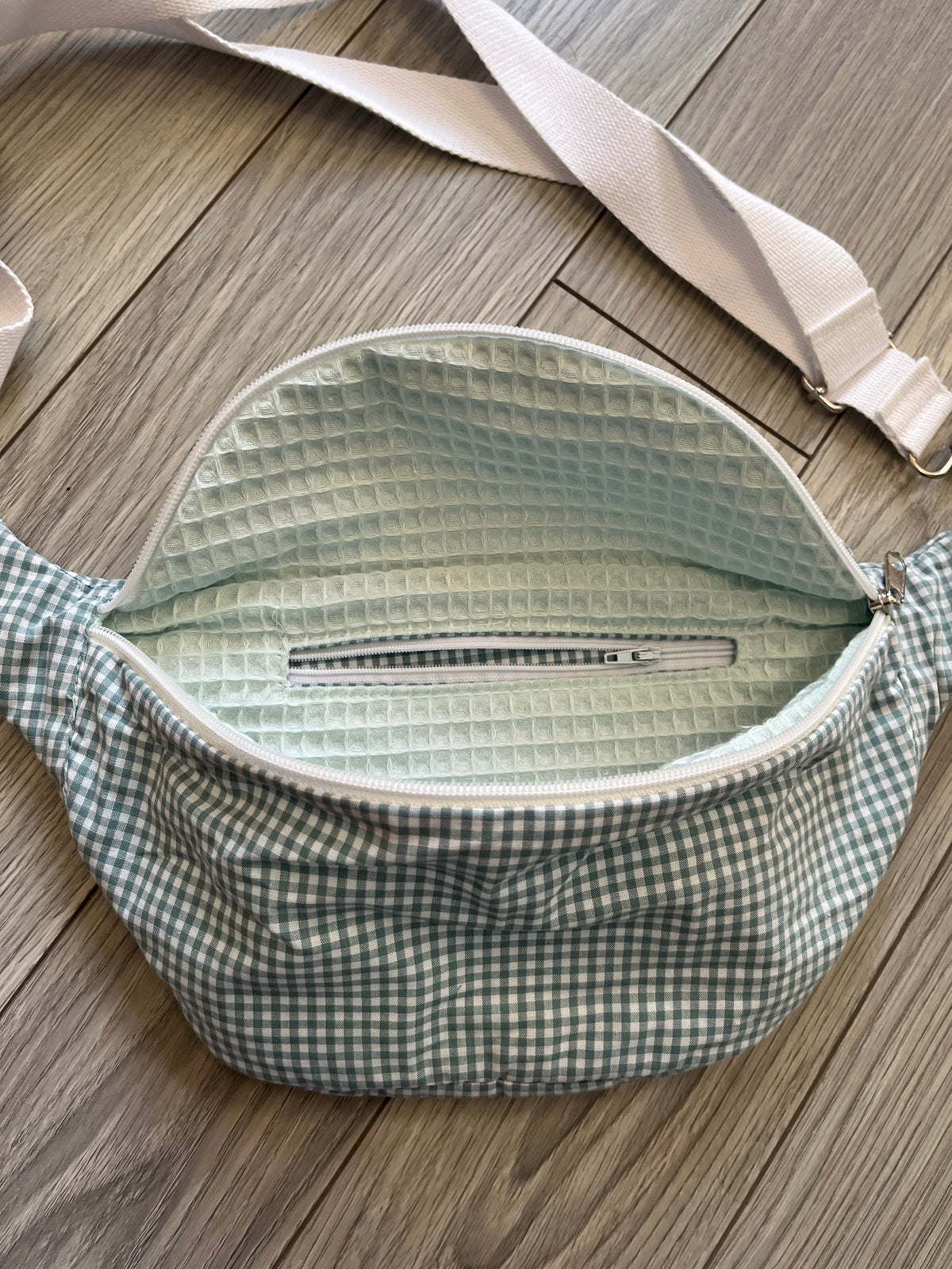 Sac banane adulte - Seersucker Vert