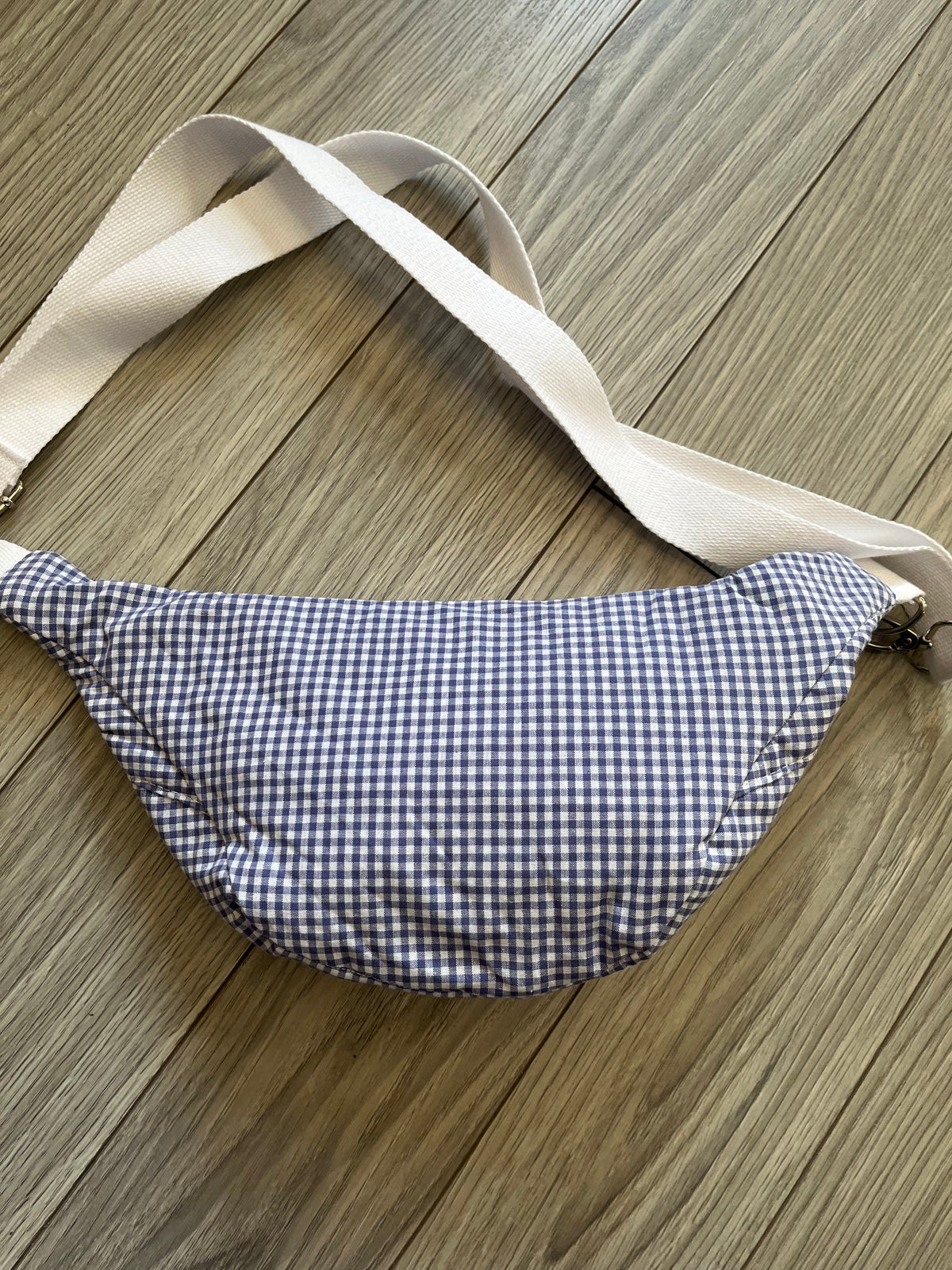 Sac banane adulte - Seersucker Bleu