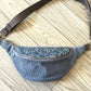 Sac banane adulte - Confettis Bleus Velours