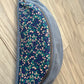 Sac banane adulte - Confettis Bleus Velours