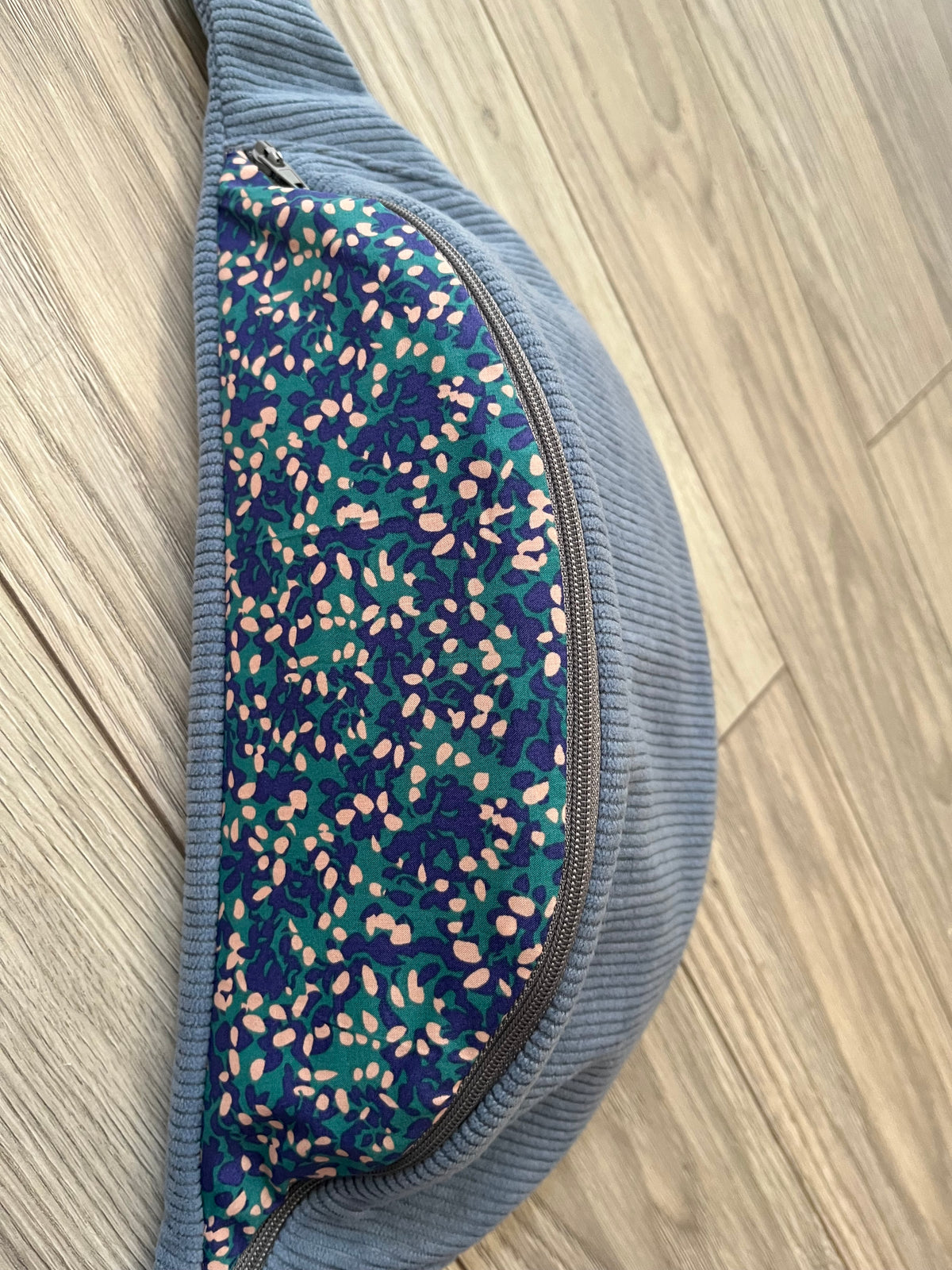 Sac banane adulte - Confettis Bleus Velours