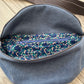 Sac banane adulte - Confettis Bleus Velours