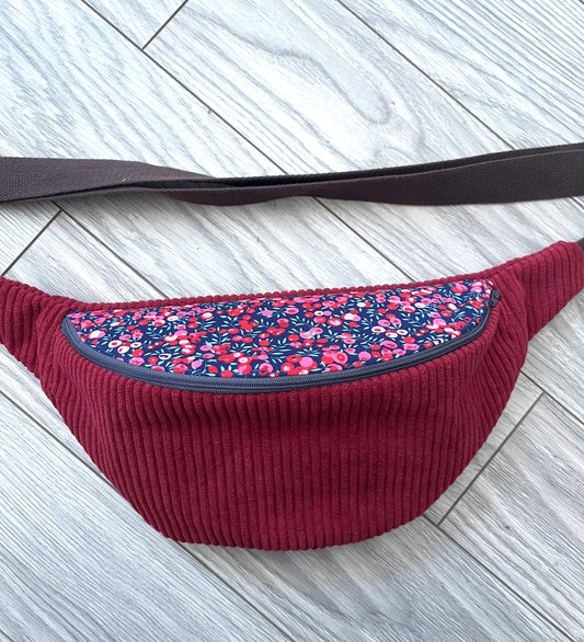 Sac banane adulte - Baies Rouges Velours