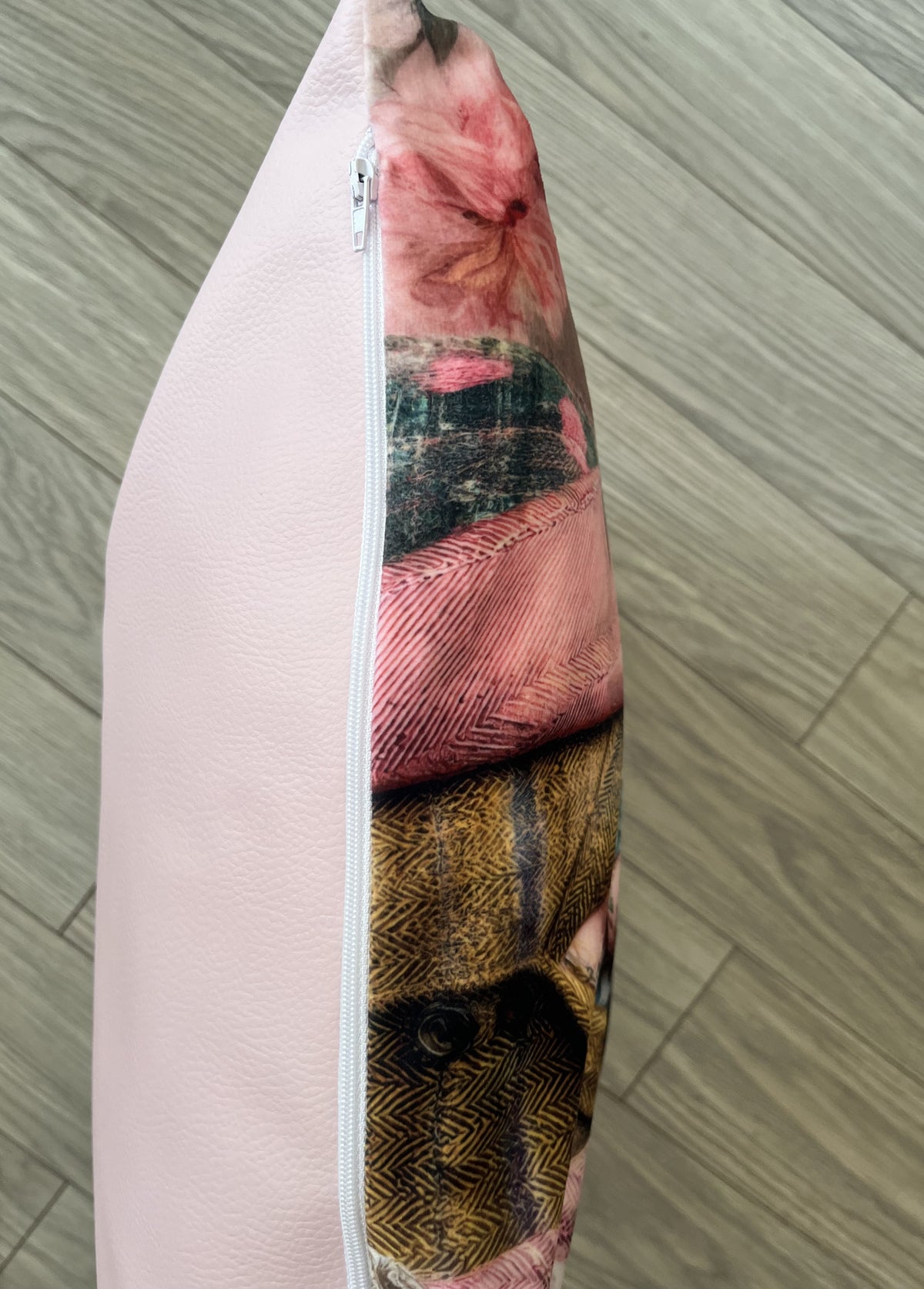 Housse de coussin - York Simili Rose